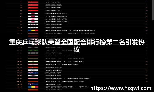重庆乒乓球队荣登全国配合排行榜第二名引发热议